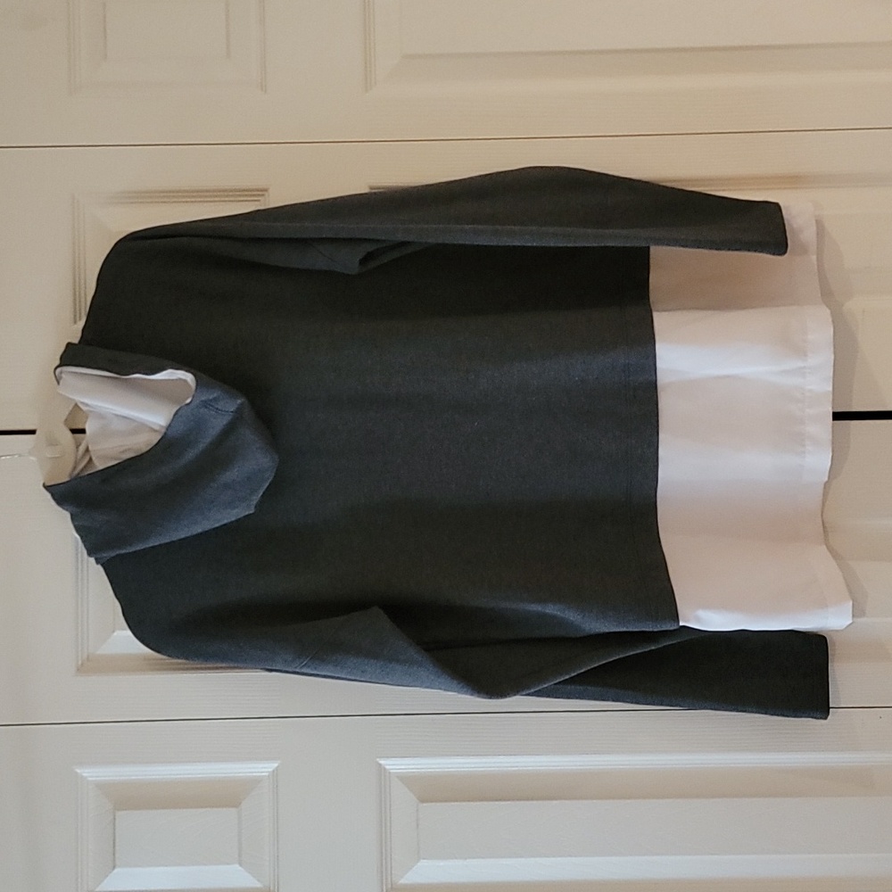 CALIA by Carrie Underwood women's size L long sleeve gray cowlneck  top - Picture 6 of 12